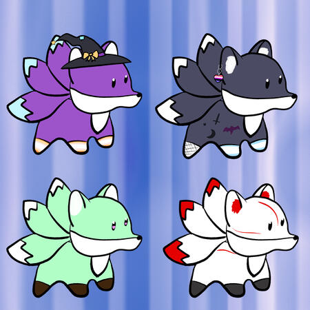 Fox plushies of @Mystia_Celeste @NayaVT @MintyYukime and @MomokaVT Fox plushies of @Mystia_Celeste @NayaVT @MintyYukime and @MomokaVT