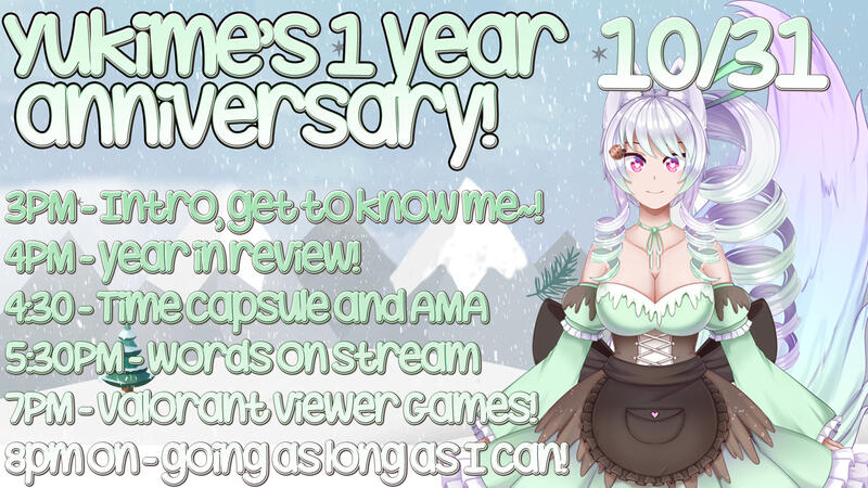 Minty Yukime Anniversary Graphic Minty Yukime Anniversary Graphic