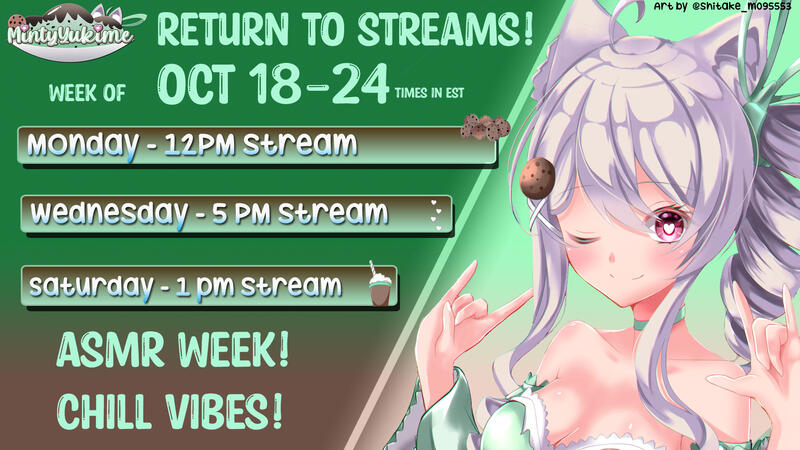 Minty Yukime Schedule Minty Yukime Schedule